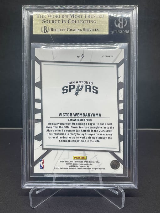 Donruss Optic My House Holo Victor Wembanyama Rc Bgs Gem