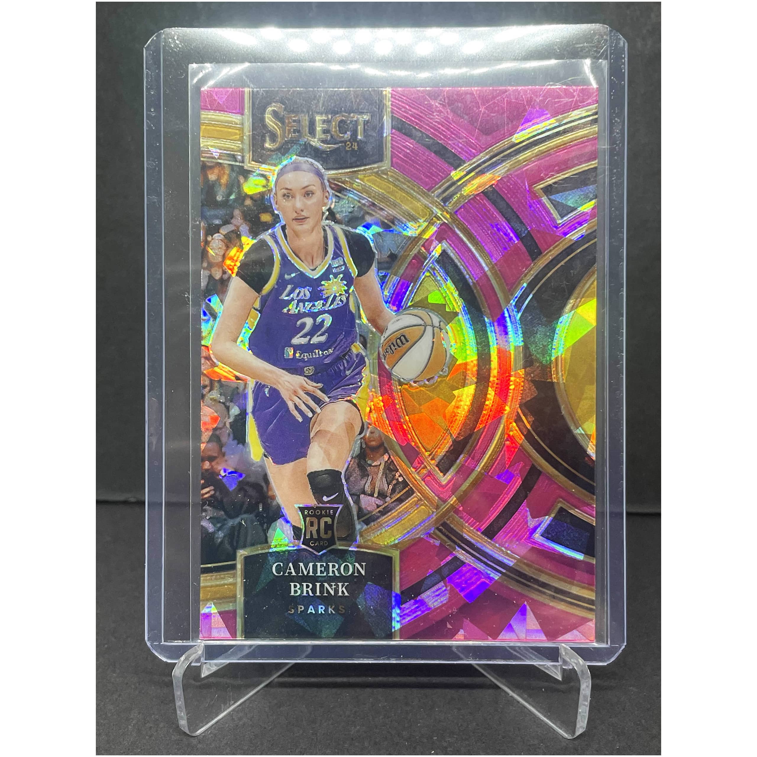 2024 Panini WNBA Select Cameron Brink Premier Level Pink Ice Prizm No