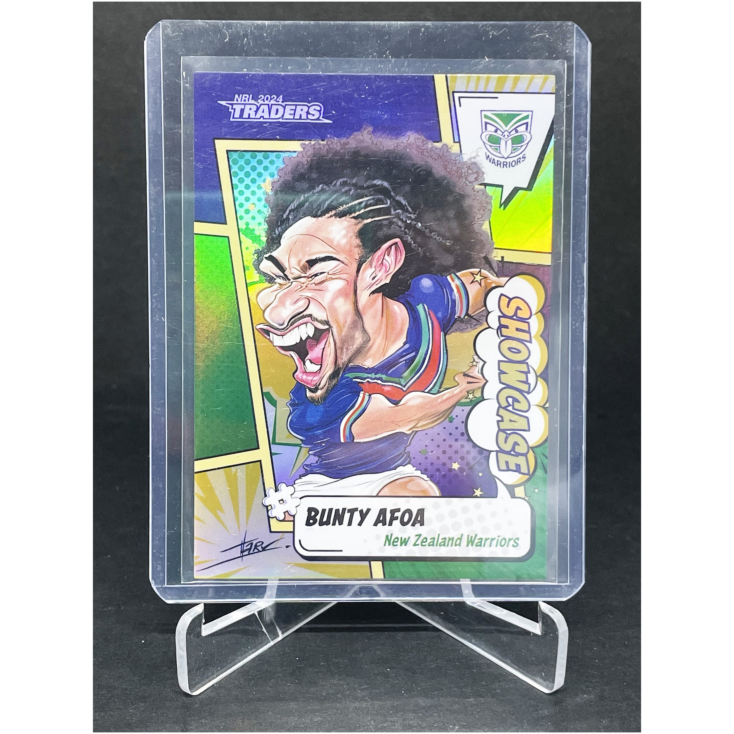 2024 NRL Traders Bunty Afoa Showcase Case Card 36/60 - Icons of Sport