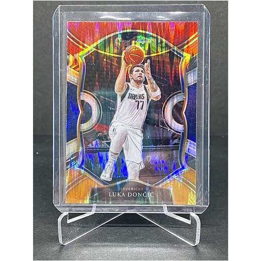 2020-21 Panini Select Luka Doncic Concourse Red/Orange Flash - No. 15 ...