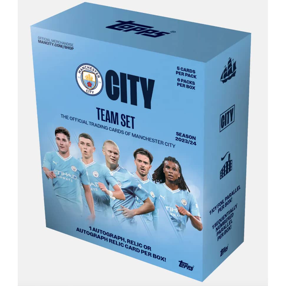 Topps Manchester City Soccer Team Set Box Icons Of Sport