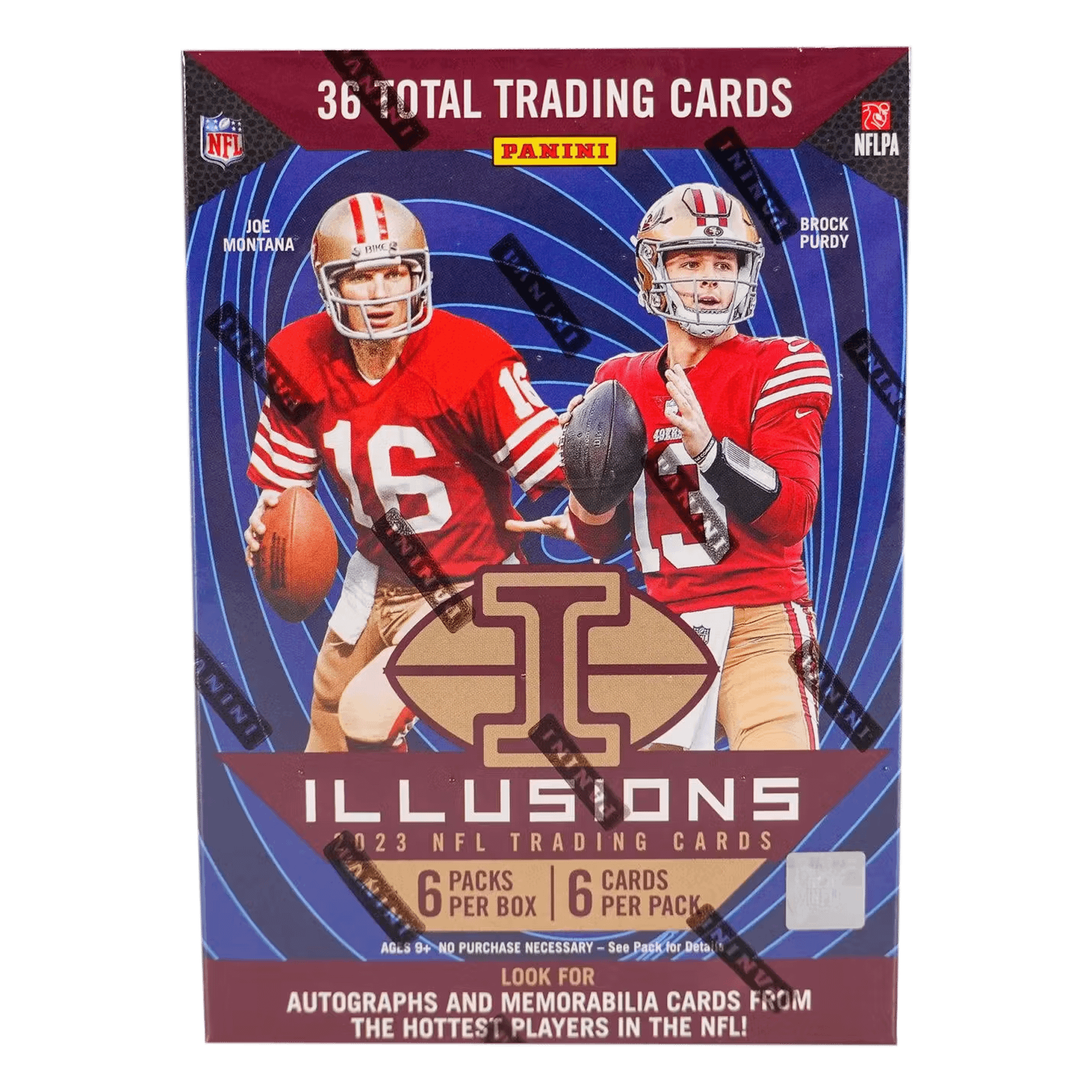 2023 Panini Illusions Football 6Pack Blaster Box Icons of Sport